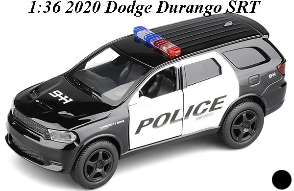 1:36 Scale Police 2020 Dodge Durango SRT SUV Diecast Toy