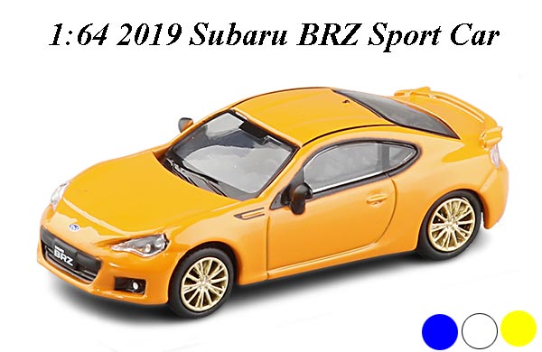 1:64 Scale 2019 Subaru BRZ Sports Car Diecast Toy
