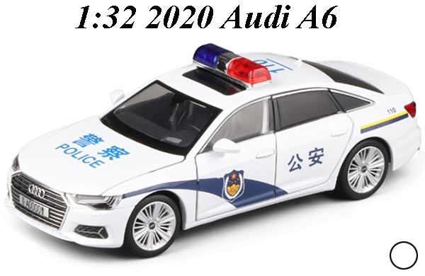 1:32 Scale Police 2020 Audi A6 Diecast Car Toy