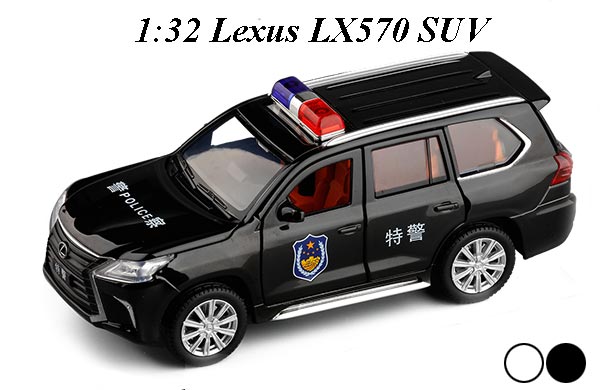 1:32 Scale Police Lexus LX570 SUV Diecast Toy