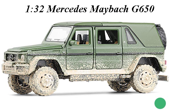 1:32 Scale Muddy Mercedes Maybach G650 Diecast Toy