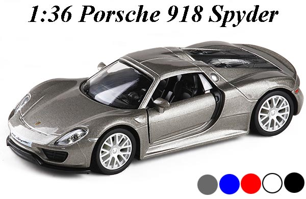 1:36 Scale Porsche 918 Spyder Diecast Car Toy