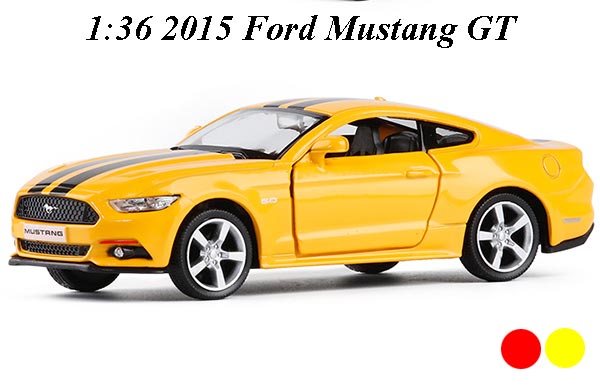 1:36 Scale Stripes 2015 Ford Mustang GT Diecast Car Toy