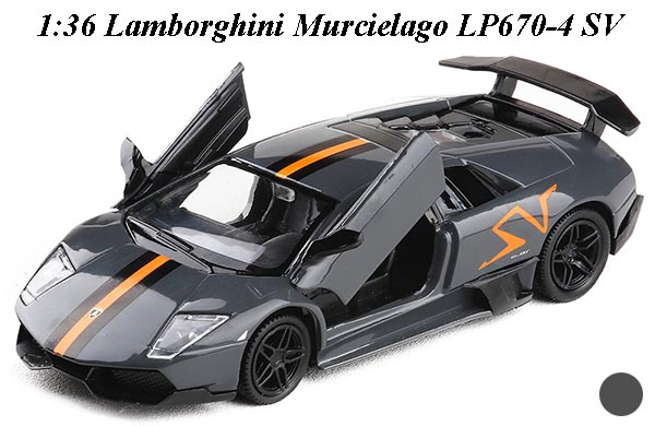 1:36 Scale Stripe Lamborghini Murcielago LP670-4 SV Diecast Toy