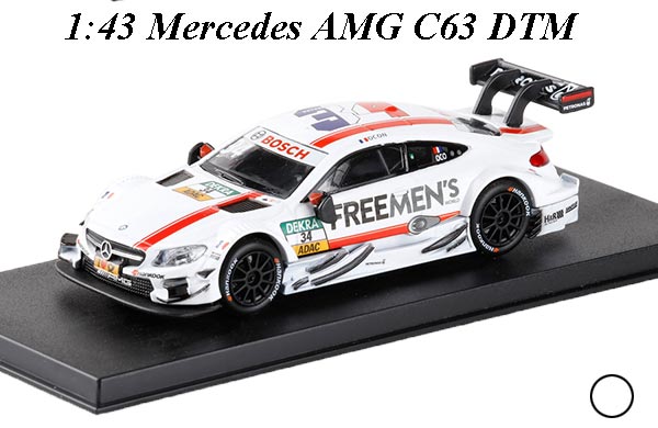 1:43 Scale NO.34 FREEMENS Mercedes AMG C63 DTM Diecast Model