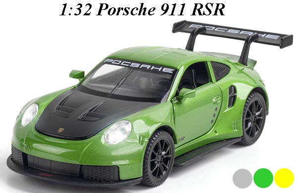 1:32 Scale Porsche 911 RSR Diecast Car Toy