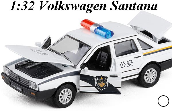 1:32 Scale Police Volkswagen Santana Diecast Car Toy