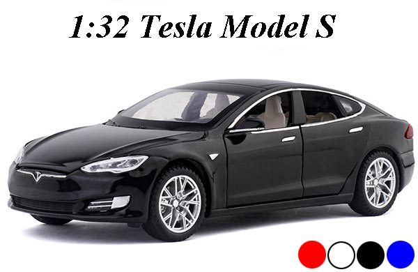 1:32 Scale Tesla Model S Diecast Car Toy