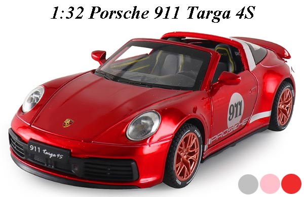 1:32 Scale Porsche 911 Targa 4S Car Diecast Toy