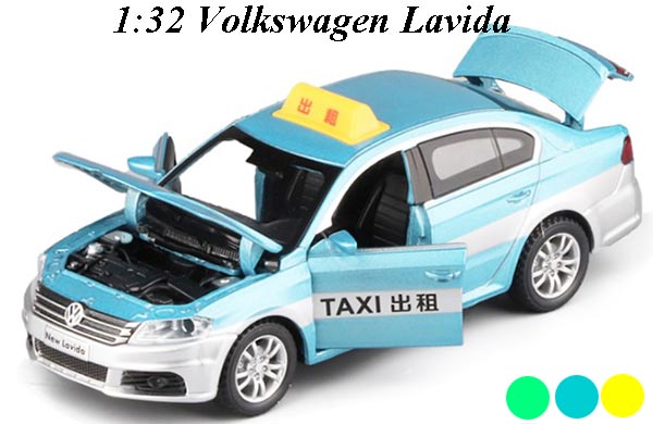 1:32 Scale Taxi Volkswagen Lavida Diecast Car Toy