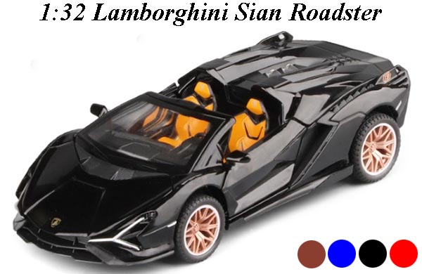 1:32 Scale Lamborghini Sian Roadster Diecast Car Toy