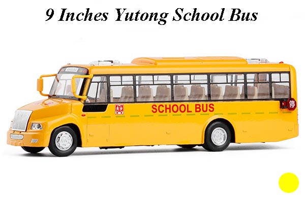 9 Inches Yutong School Bus Diecast Toy