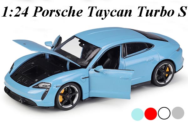 1:24 Scale Porsche Taycan Turbo S Diecast Car Model