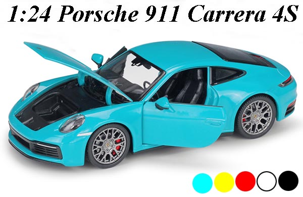 1:24 Scale Porsche 911 Carrera 4S Diecast Car Model