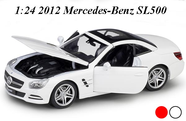 1:24 Scale 2012 Mercedes-Benz SL500 Diecast Car Model
