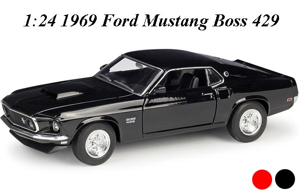 1:24 Scale 1969 Ford Mustang Boss 429 Diecast Car Model