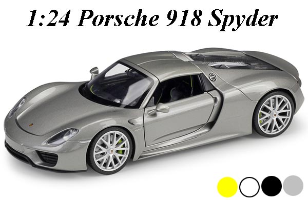 1:24 Scale Porsche 918 Spyder Diecast Car Model