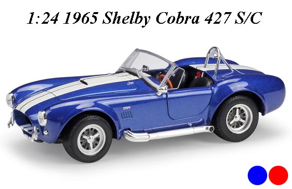 1:24 Scale 1965 Shelby Cobra 427 S/C Diecast Car Model