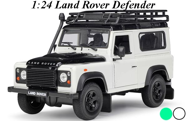 1:24 Scale Land Rover Defender With Roof Rack Diecast Model
