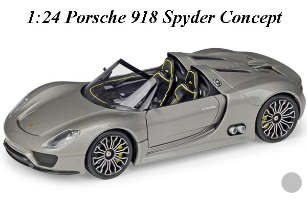 1:24 Scale Porsche 918 Spyder Concept Diecast Car Model