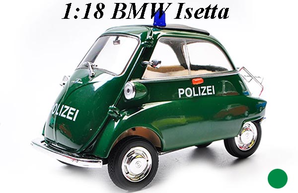 1:18 Scale Police BMW Isetta Diecast Car Model