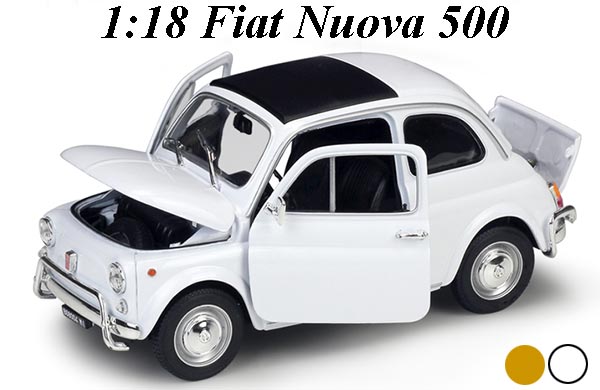 1:18 Scale Fiat Nuova 500 Diecast Car Model