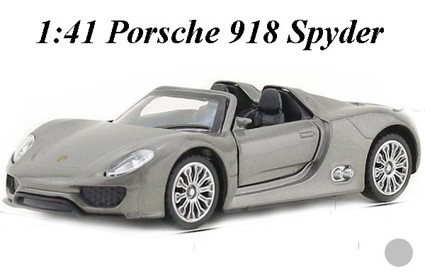 1:41 Scale Porsche 918 Spyder Diecast Car Toy