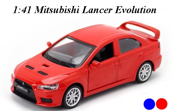1:41 Scale Mitsubishi Lancer Evolution Diecast Car Toy