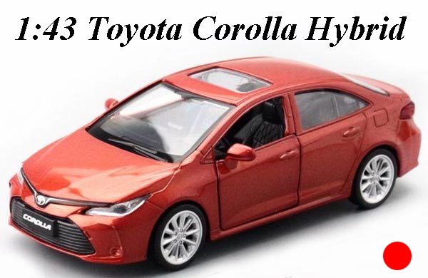 1:43 Scale Toyota Corolla Hybrid Diecast Car Toy